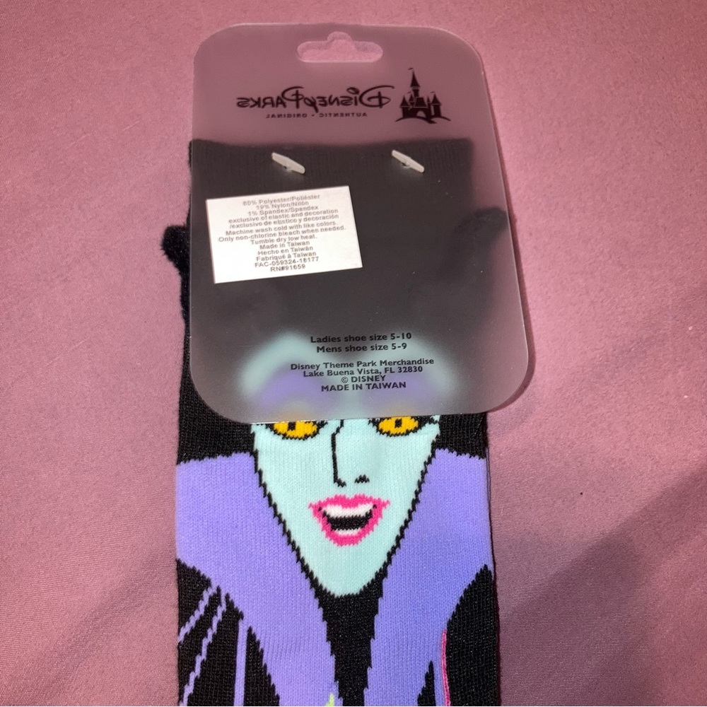 Maleficent Disney Socks - Picture 2 of 4
